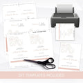 editable wedding invitation suite